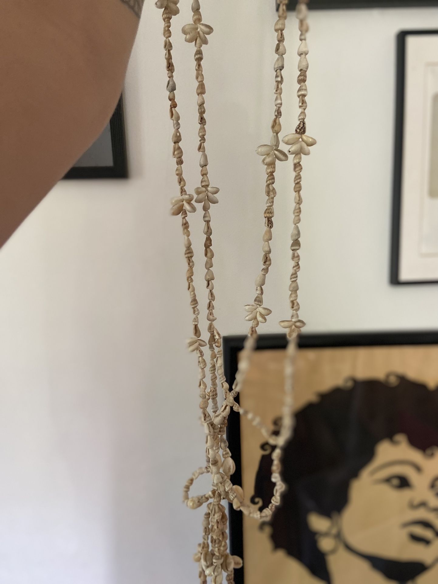 Vintage Seashell Hanging Planter