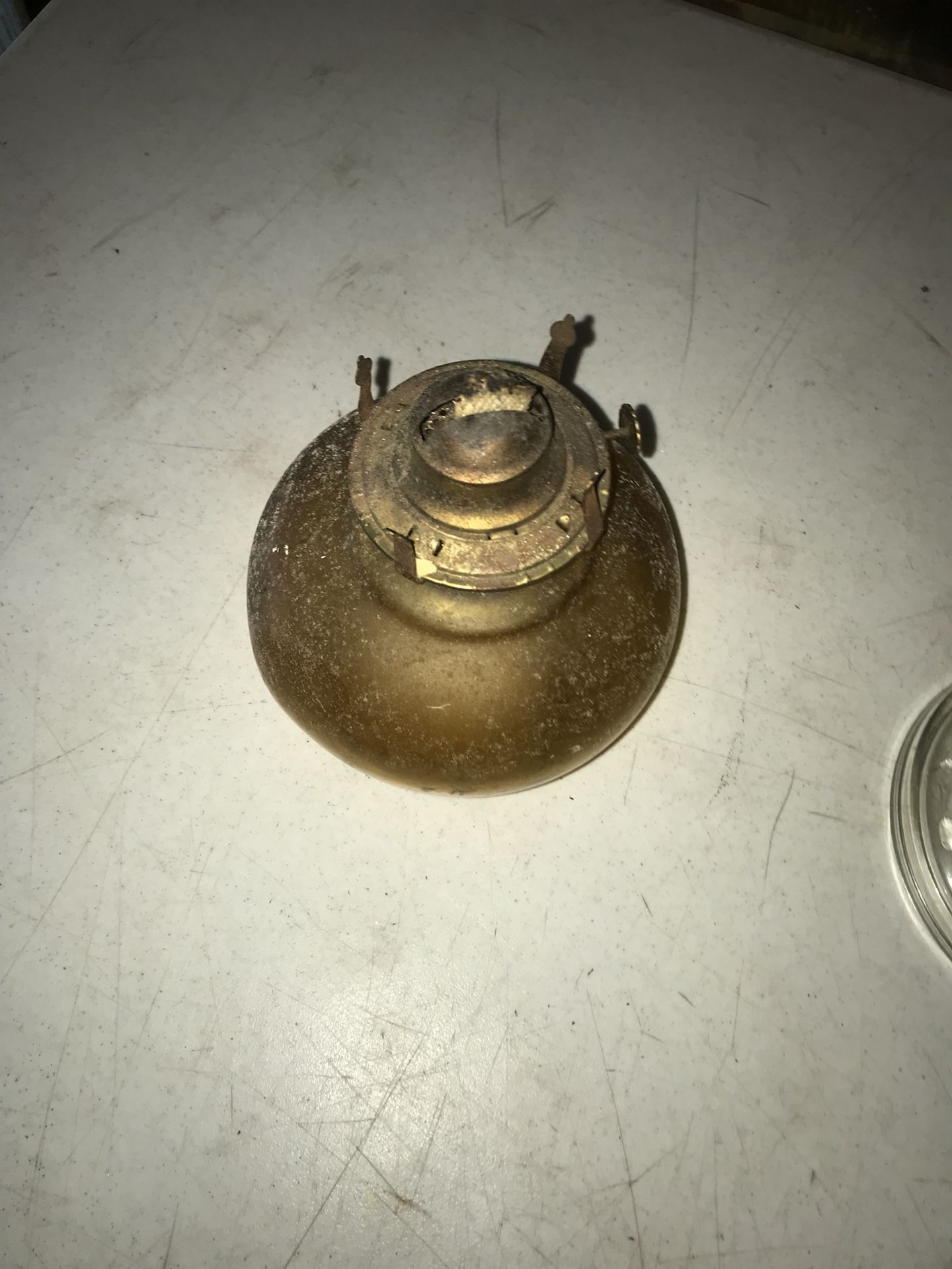 Vintage hurricane lamp