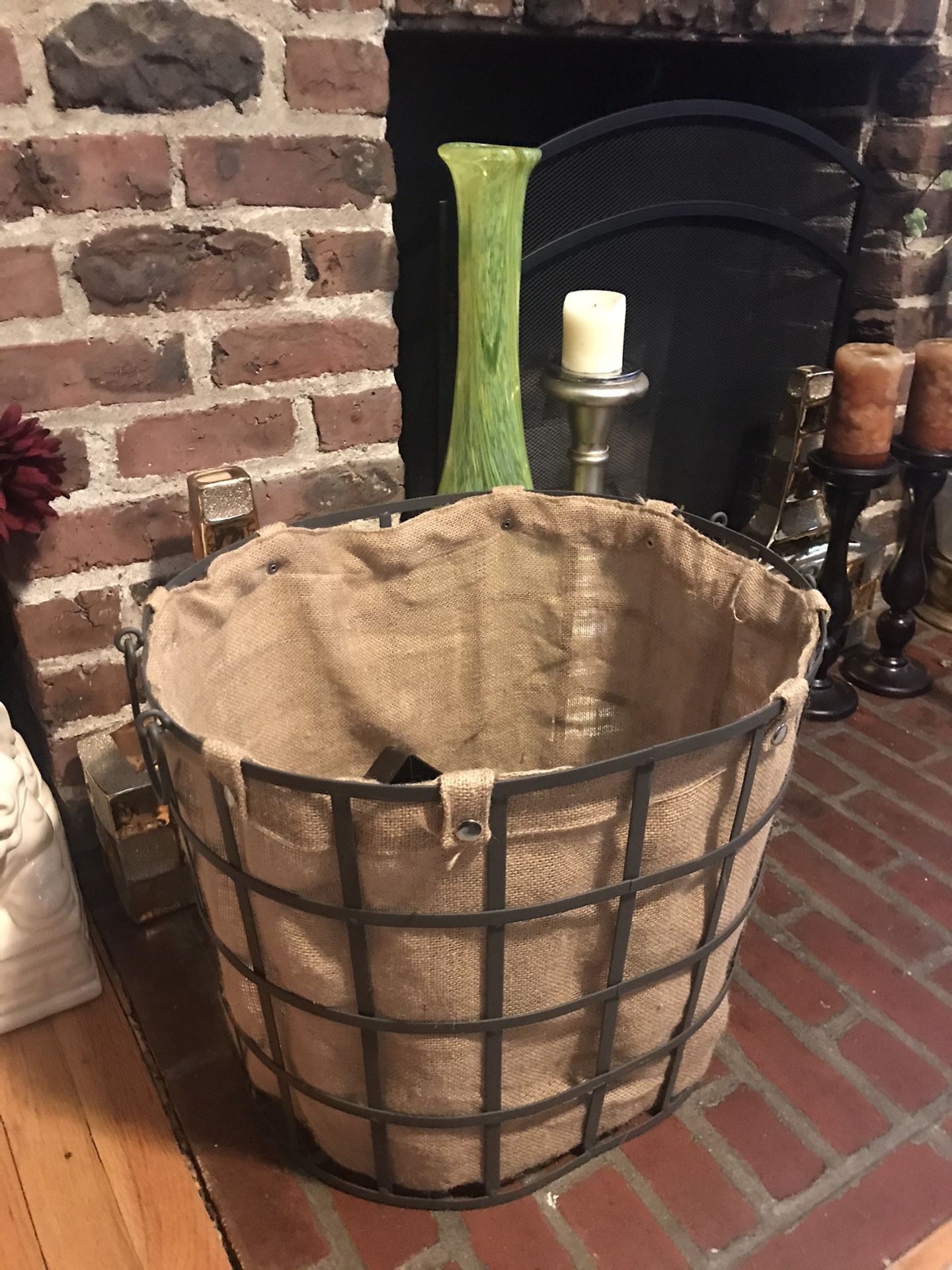 Firewood/Kindle Wood Holder Rustic Decorative Storage Bin