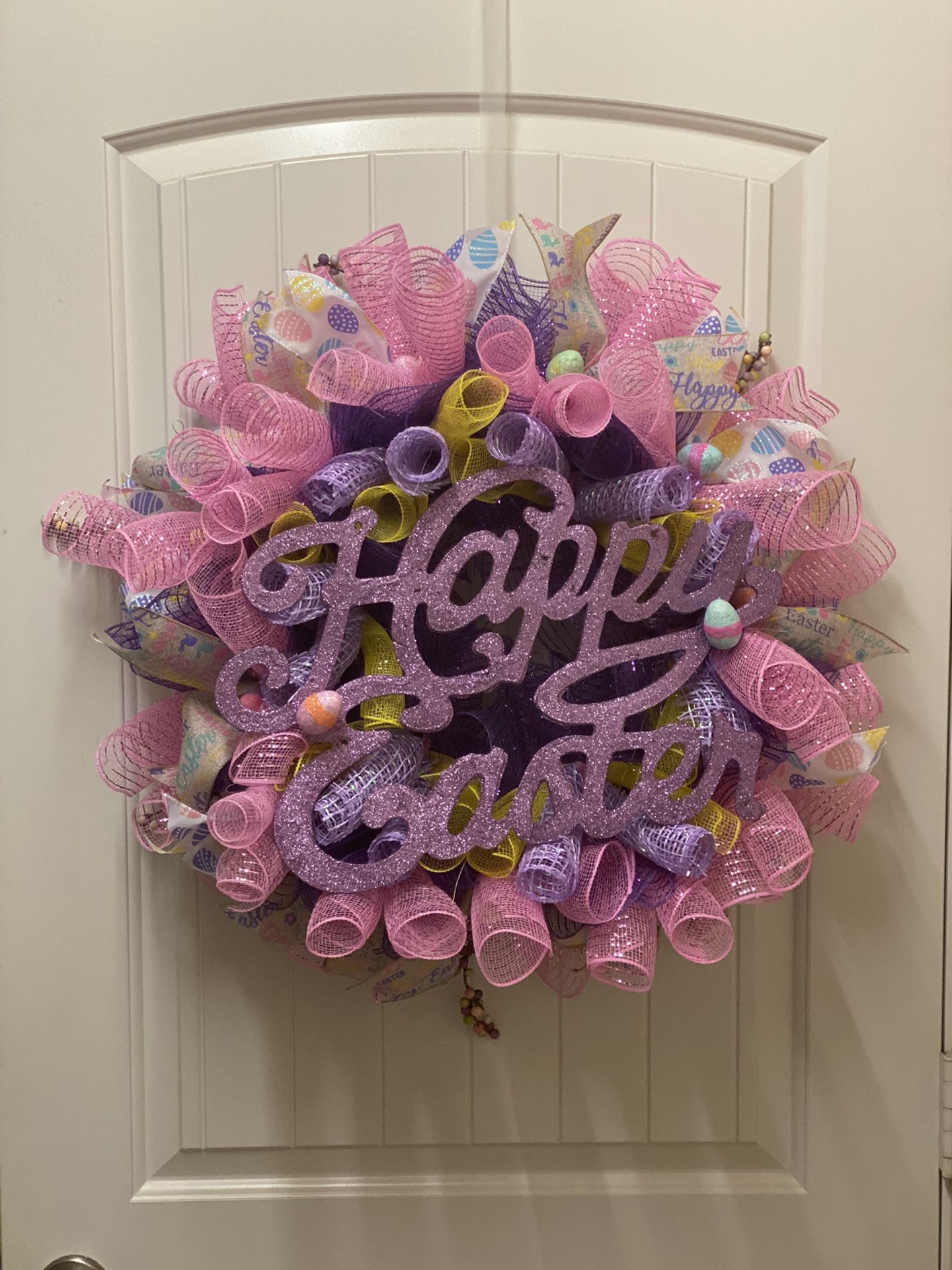 18’ Easter Deco Mesh Wreath