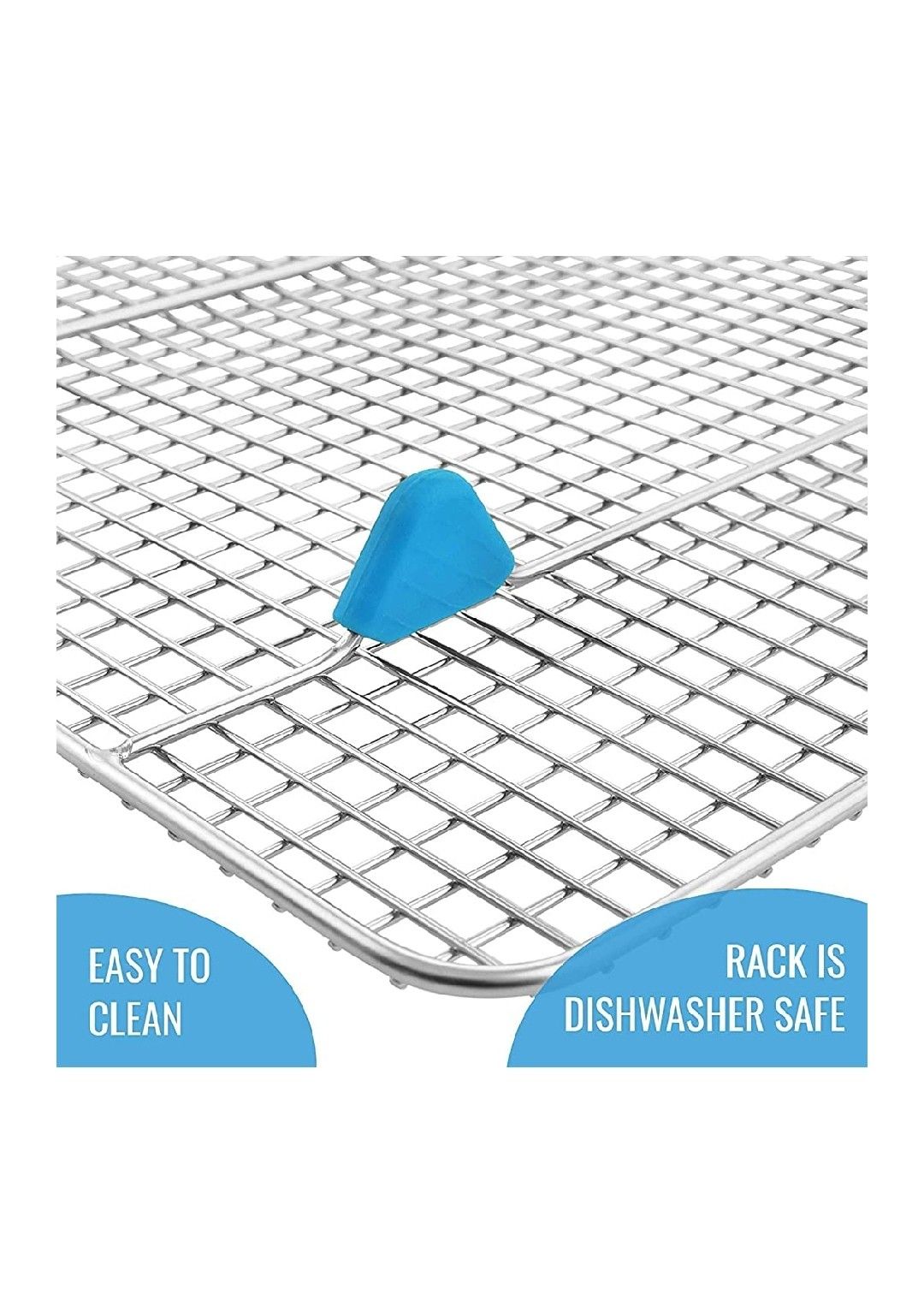 Heavy duty aluminum baking sheet with rack set- new