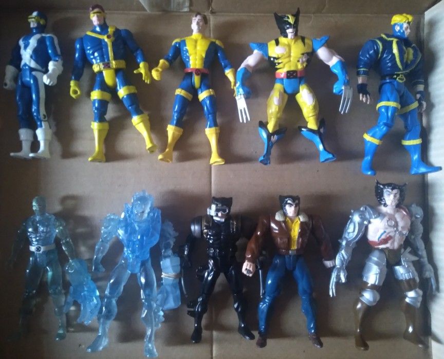 1990s Marvel Figures Lot Of 10