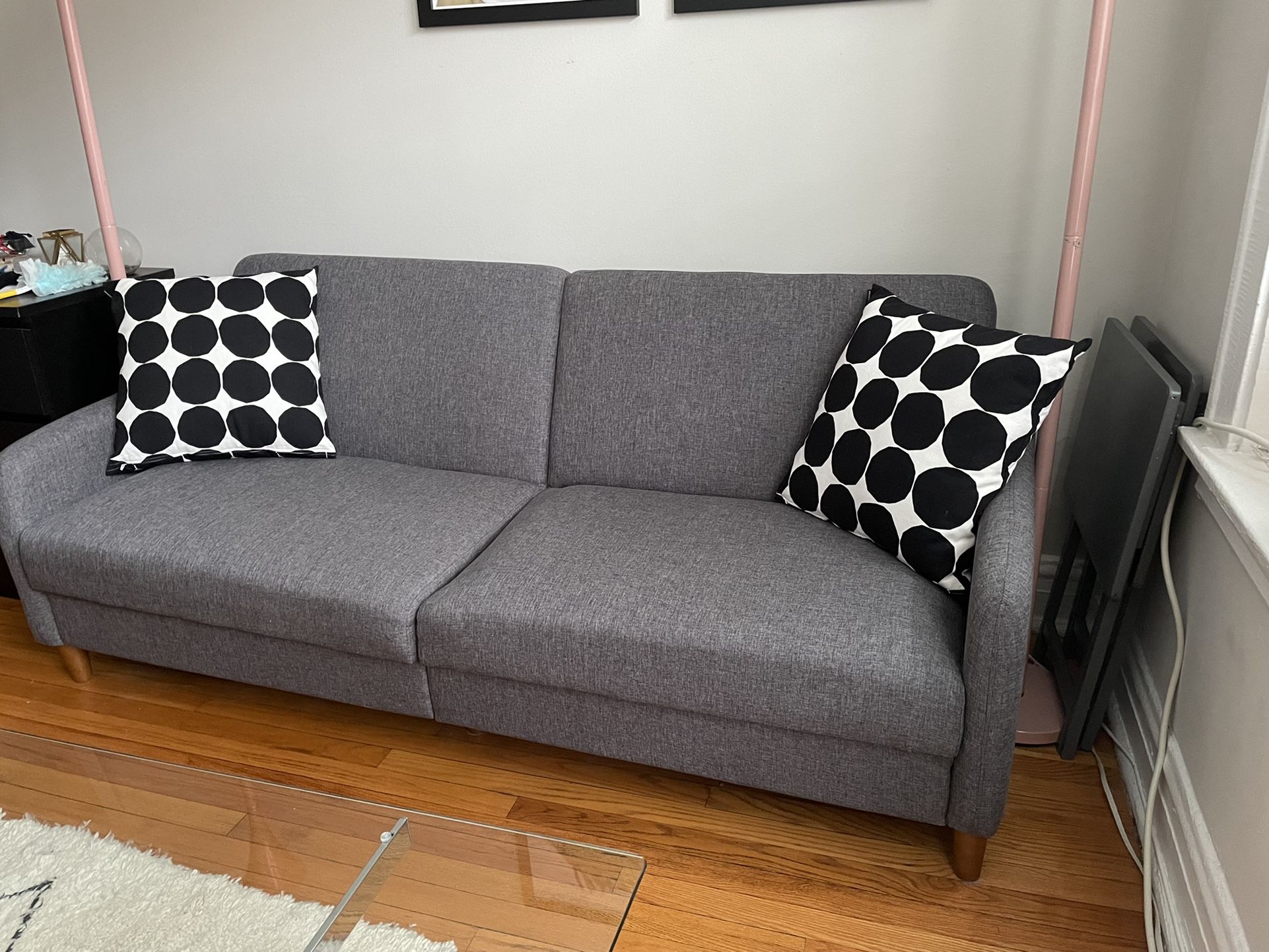 Modern Grey Sleeper Couch