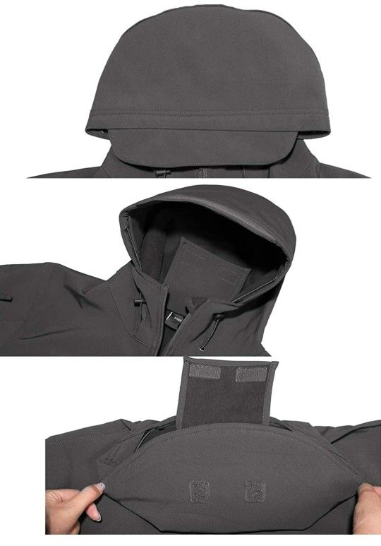 New Men's Free Soldier Waterproof Soft She'll Hooded Tactical Jacket