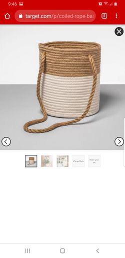 Coiled Rope Basket White - Opalhouse™ Thumbnail