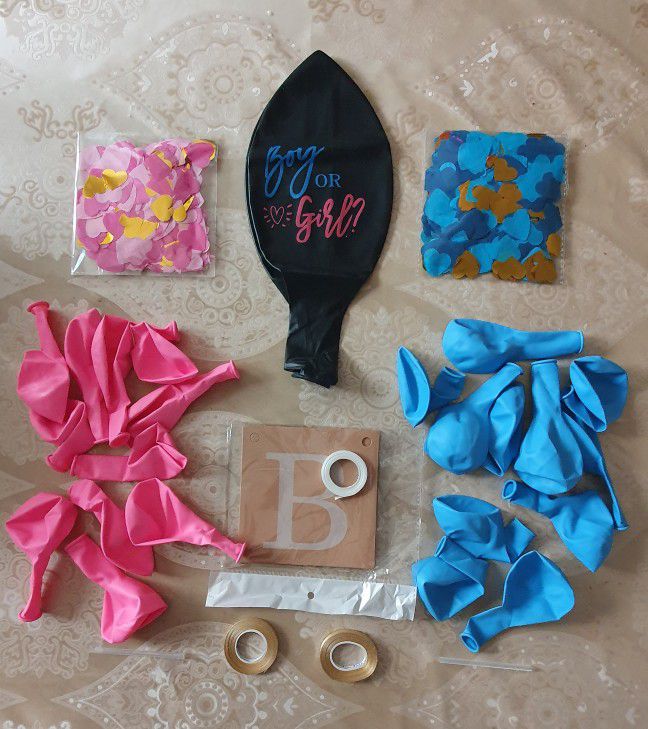 Gender Reveal Party Decorations Kit 