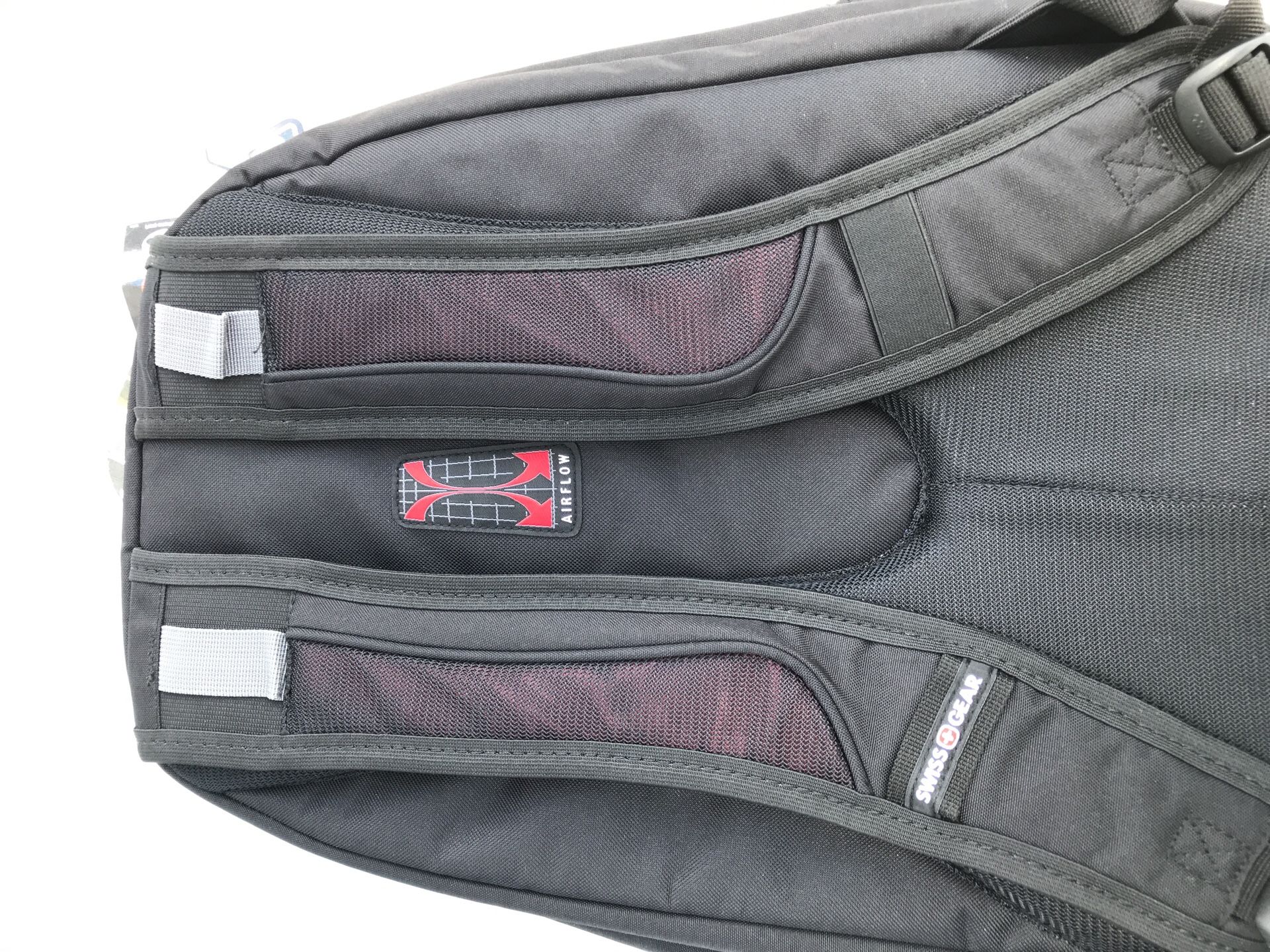 Swiss gear black 15” laptop backpack for work or school