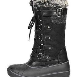 NEW Size 10 Women Winter Snow Boots DP Warm Faux Fur Lined Mid Calf 

 Thumbnail