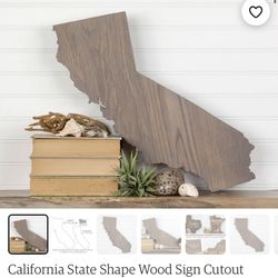 California State Wood Sign  Thumbnail