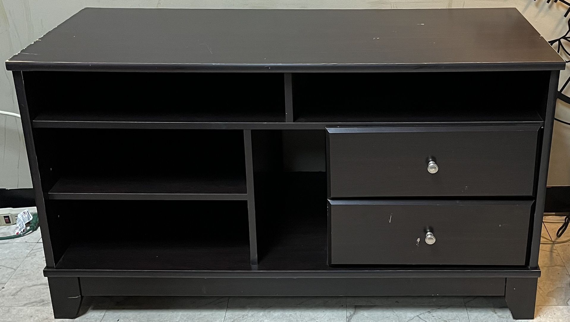 Brown 47” TV Stand with Media Storage