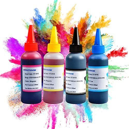 Printer Ink Refill Dye Ink or HP Inkjet Printer Cartridges 1Set 4 Pcs
