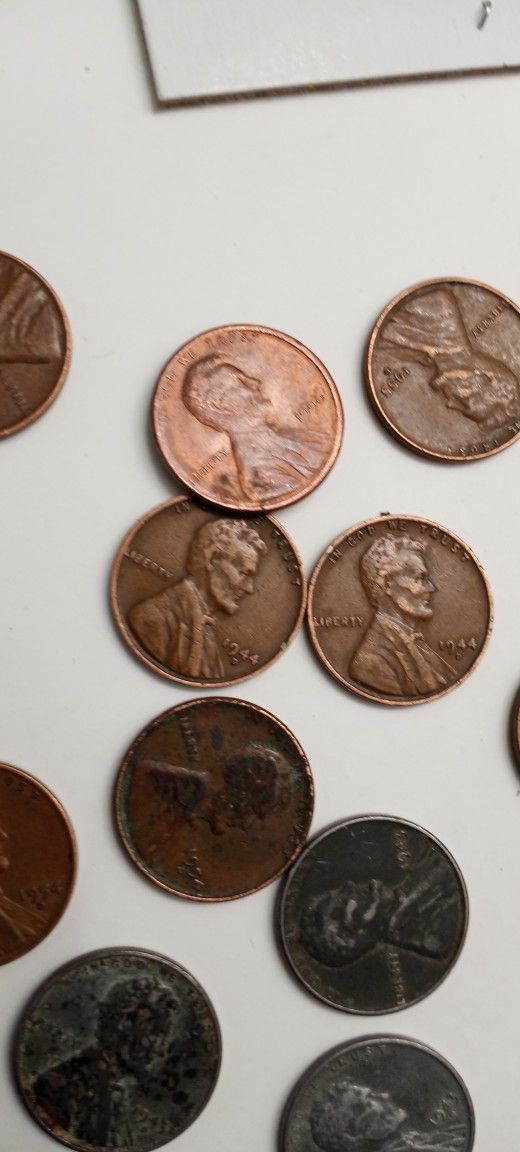 Coin Collection. Capped Bust Pennies Quarter Dime Us Silver error