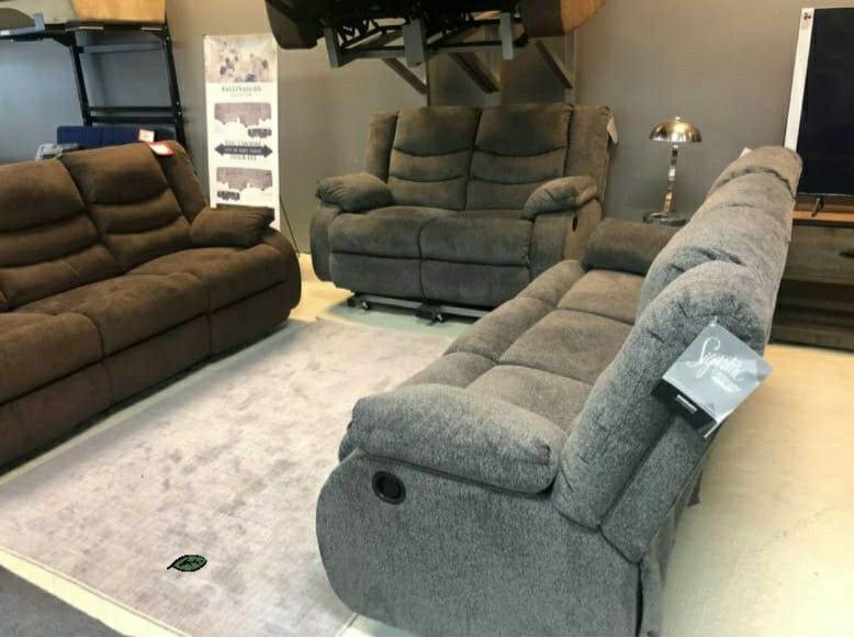 Brand New $39 Down‼Tulen Gray Reclining Living Room Set
by Ashley Furniture