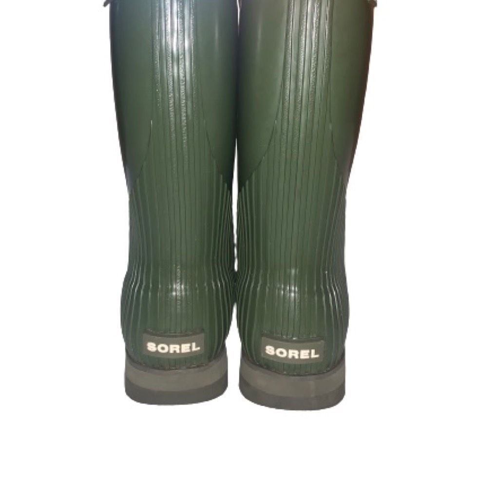 MSRP $130 Sorel Rain Boots — Women’s Sorel Size 8 Joan Short Rainboots Shoes Rubber Army Green (Outdoors Clothes) Spring & Summer, Comfortable Hiking