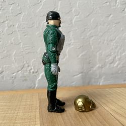 Vintage 1989 G.I. Joe Aero Viper Action Figure With Helmet Accessory Collectible Toy Thumbnail