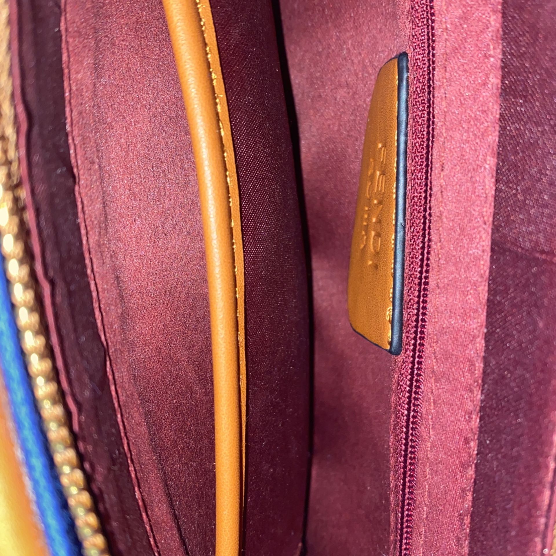 Fendi Clutch Purse-smaller type- (royal Blue In Color) Made In 🇮🇹