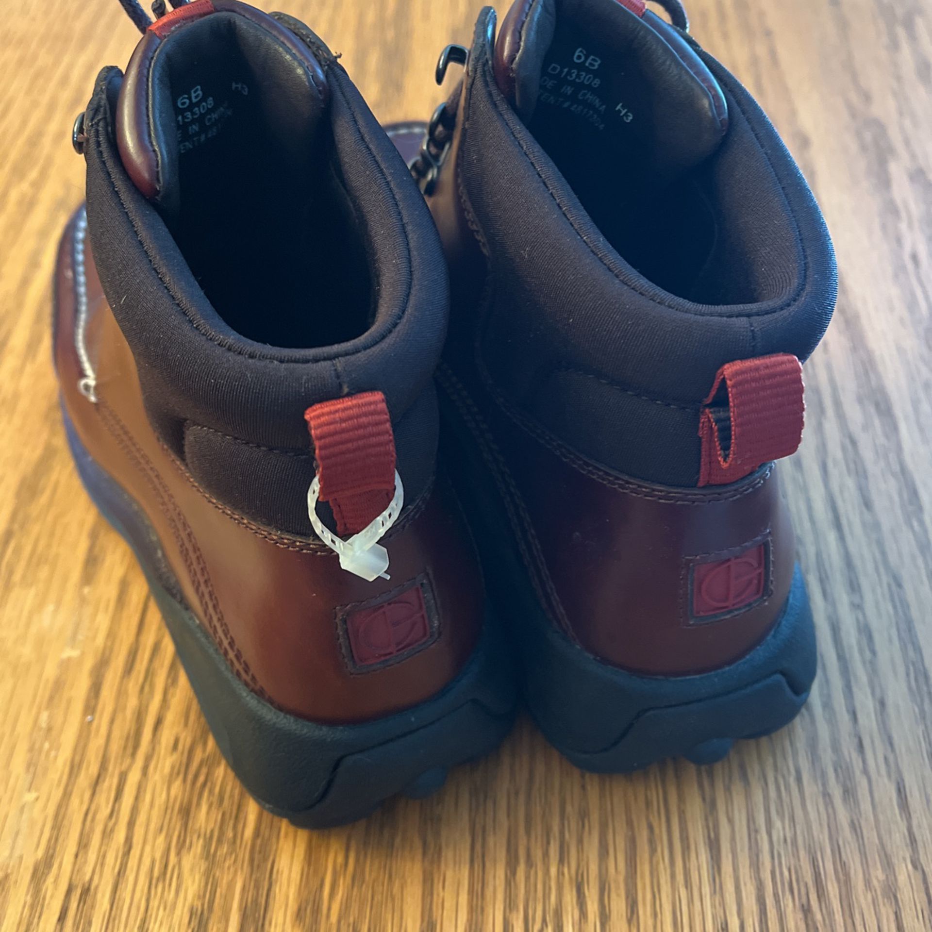 Red Leather Hiking Boot