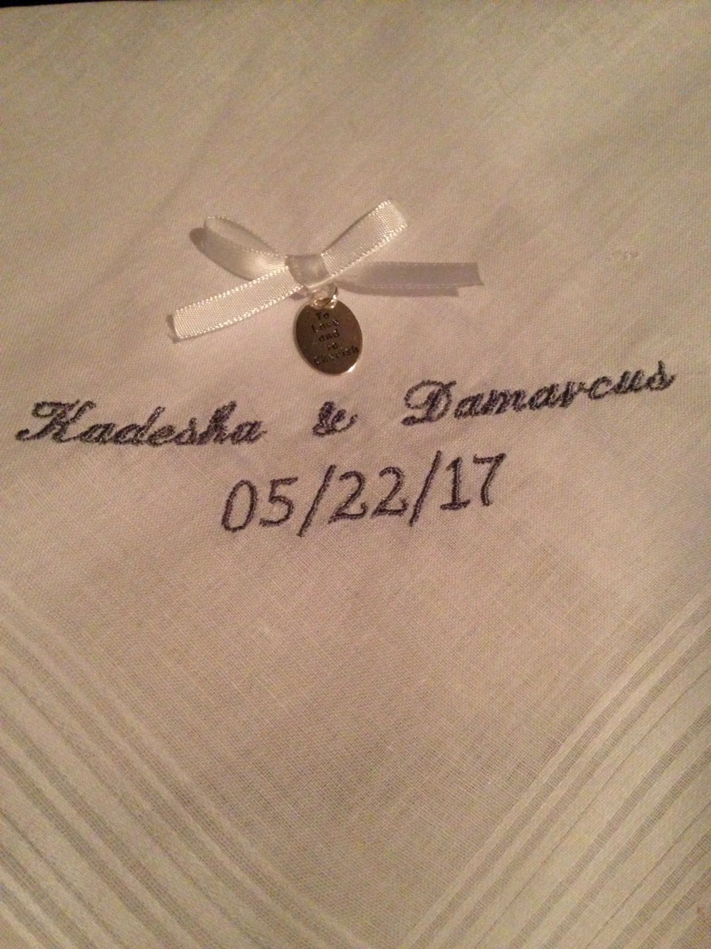 Wedding handkerchief Personalized
