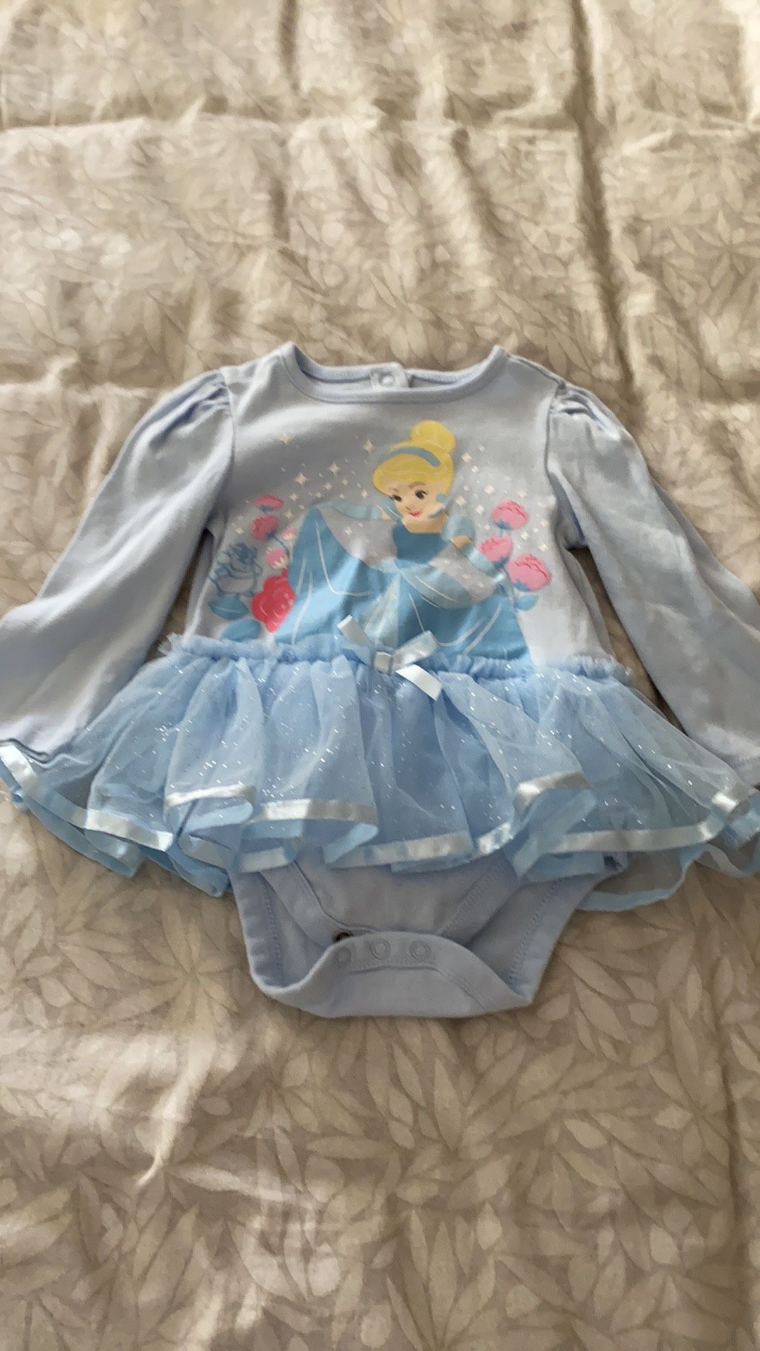 DISNEY’S Cinderella onesie bodysuit with tulle skirt