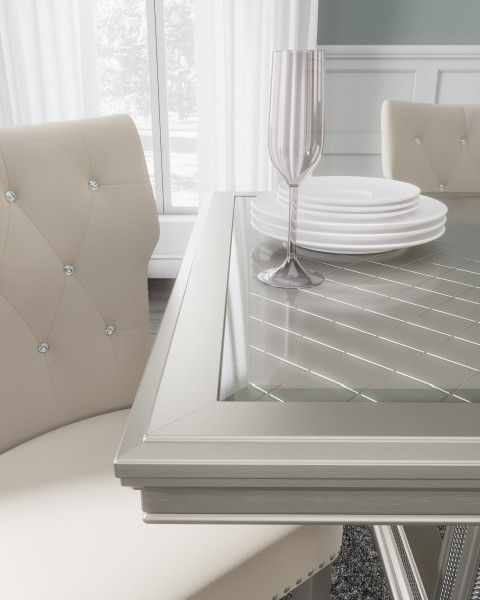 Same Day Delivery 🚚🚚. Chevanna Platinum Dining Room Set