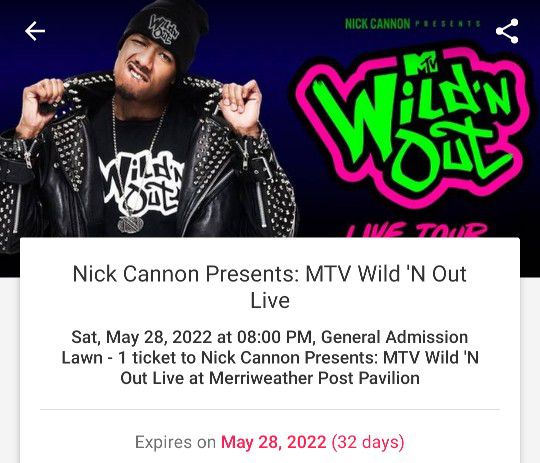 2 Tickets To Wild N Out