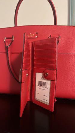 New With Tags Kate Spade Red Purse And Wallet  Thumbnail