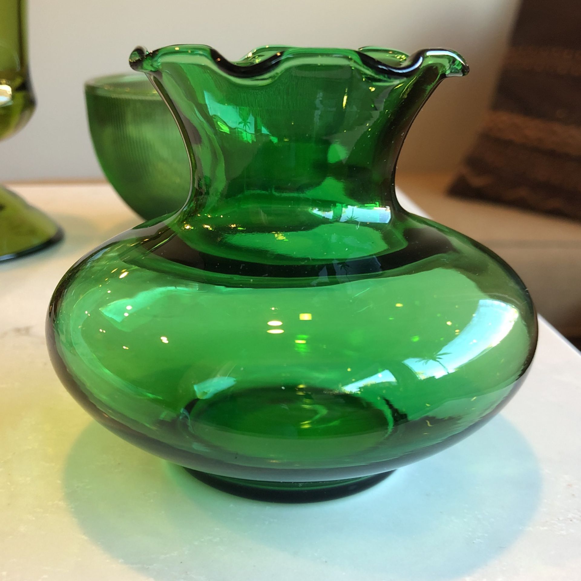 Green Candy Dishes