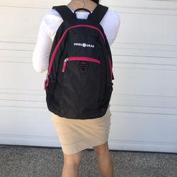 Swiss Gear Backpack, Black & Pink Thumbnail