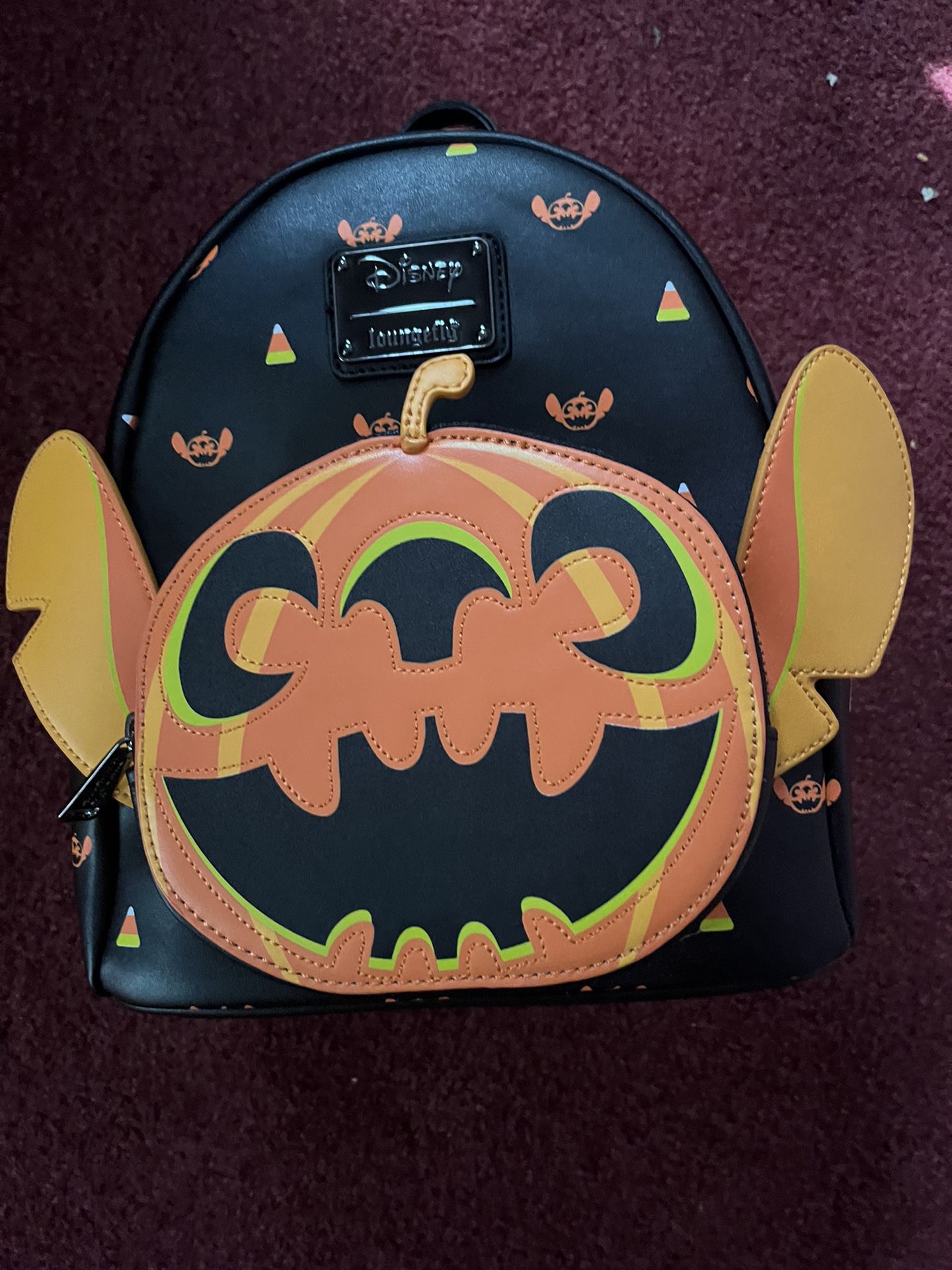 Disney Halloween Pumpkin Stitch loungefly 