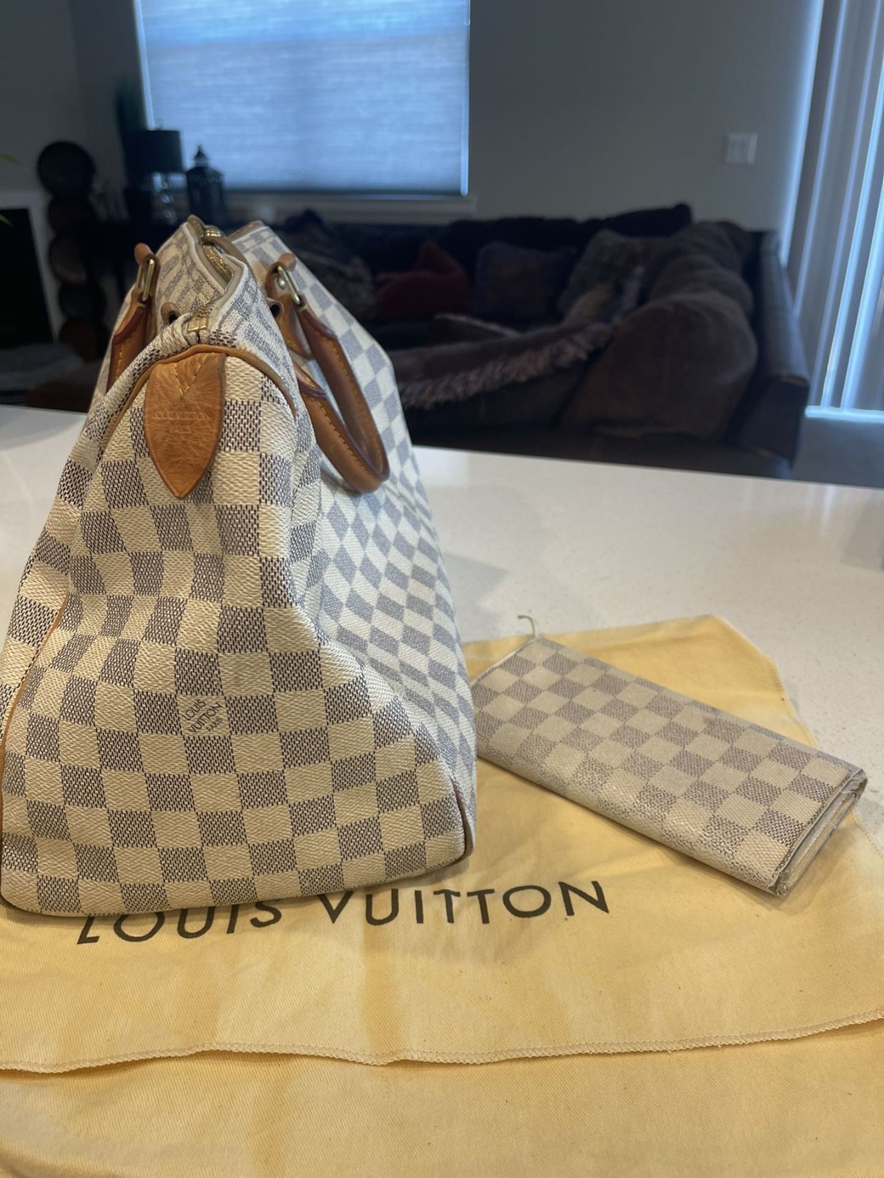 Louis Vuitton Speedy 35 Bag & Wallet 