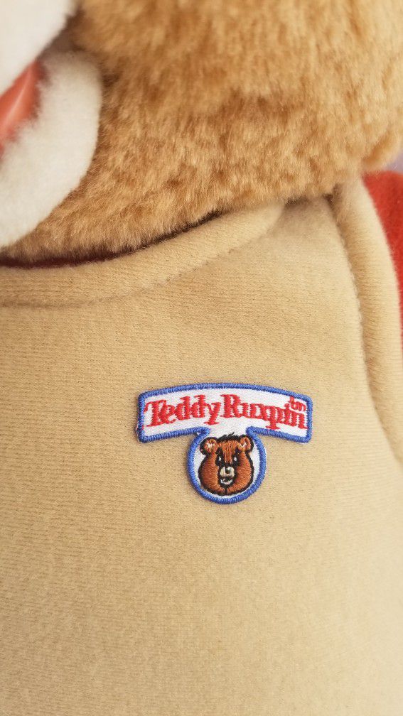 Vintage Teddy Ruxpin 1985 Plush Bear With Tape
