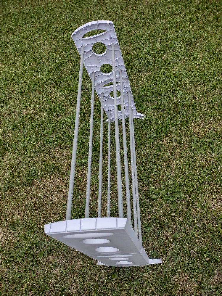 Whitmor 20-Pair White Shoe Rack