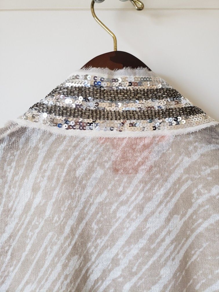 Tory Burch Sequin Quincy Cardigan Size XS