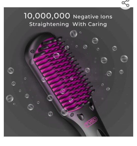 TYMO Ionic Hair Straightener Brush - Enhanced Ionic Straightening Brush

