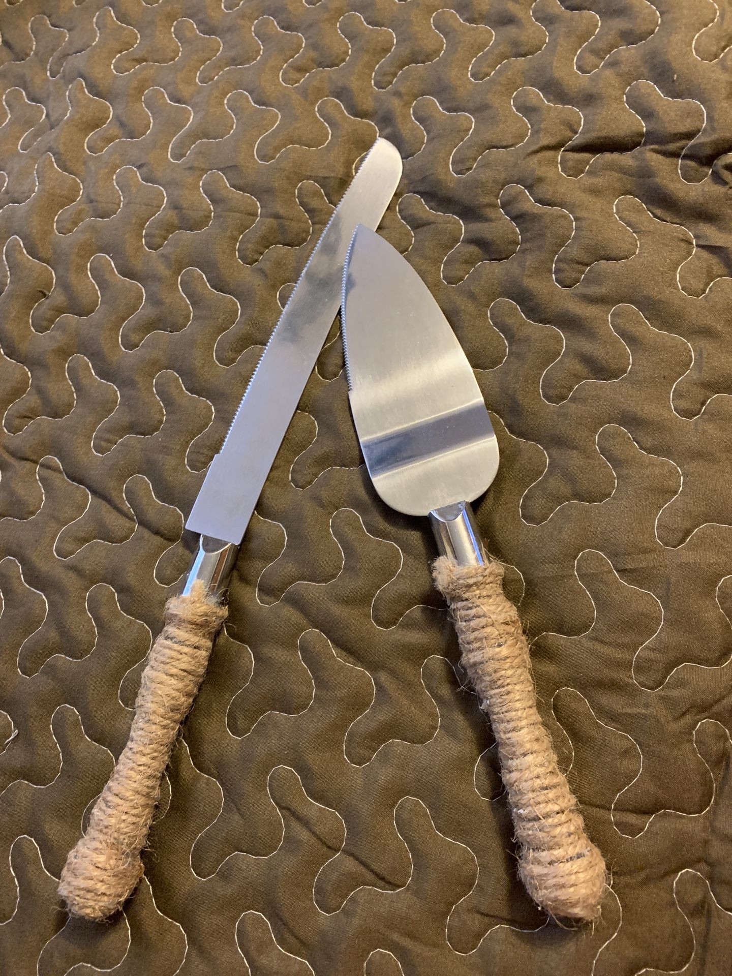 Wedding Cake Knife And Server Set