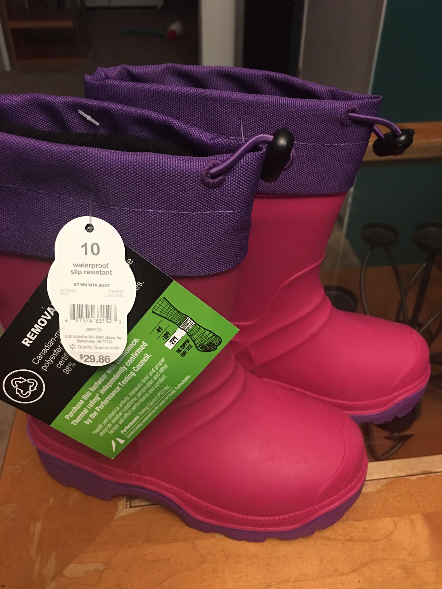 Wonder Nation Temperature Rated Snow Boot (Toddler Girls)