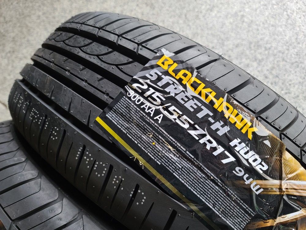 4 New 215/55R17 Blackhawk Tires 215 55 17 llantas 215 55 17