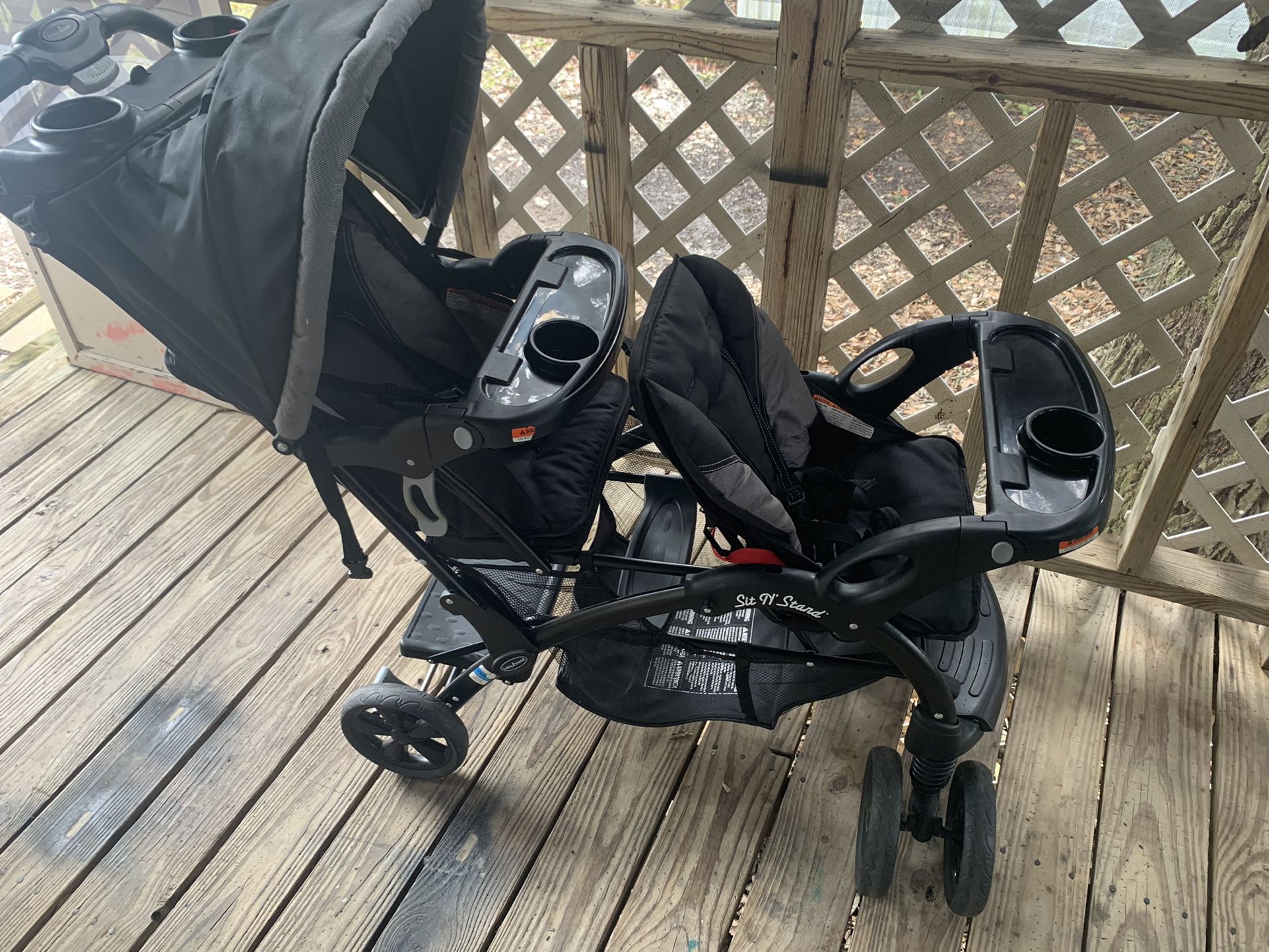 sit n’ stand double stroller