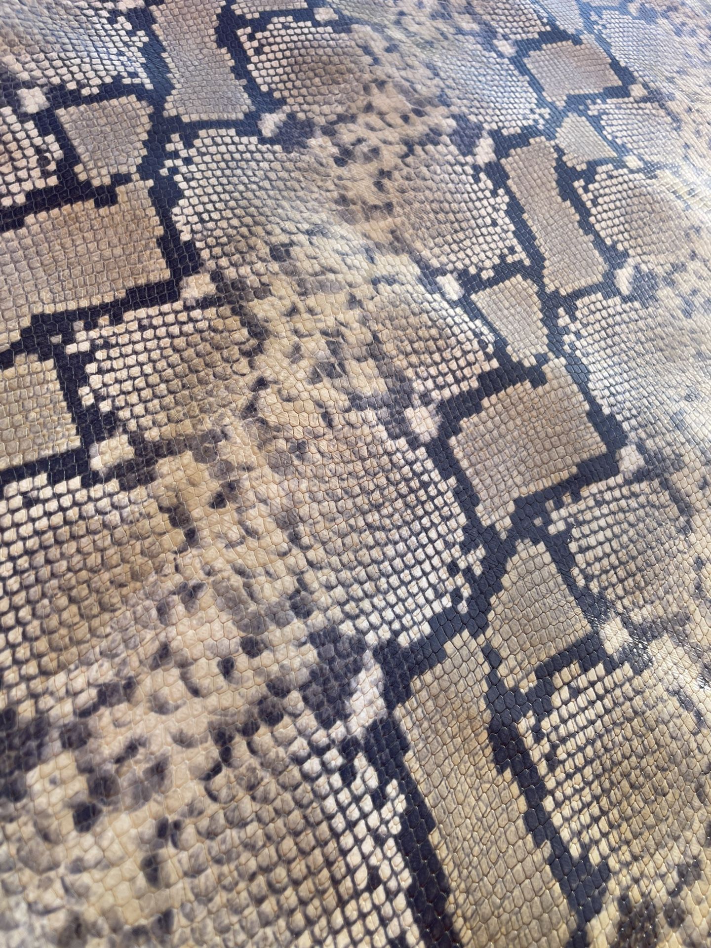 Snake Skin Leather Cow Hide