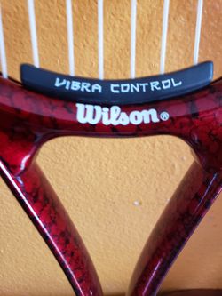 TENNIS RACKET: WILSON PRO 110 SUPER HIGH BEAM SERIES VIBRA CONTROL GRIP L3 4 3/8 Thumbnail
