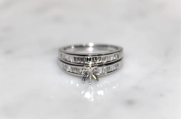Platinum 2 Piece Diamond Wedding Set