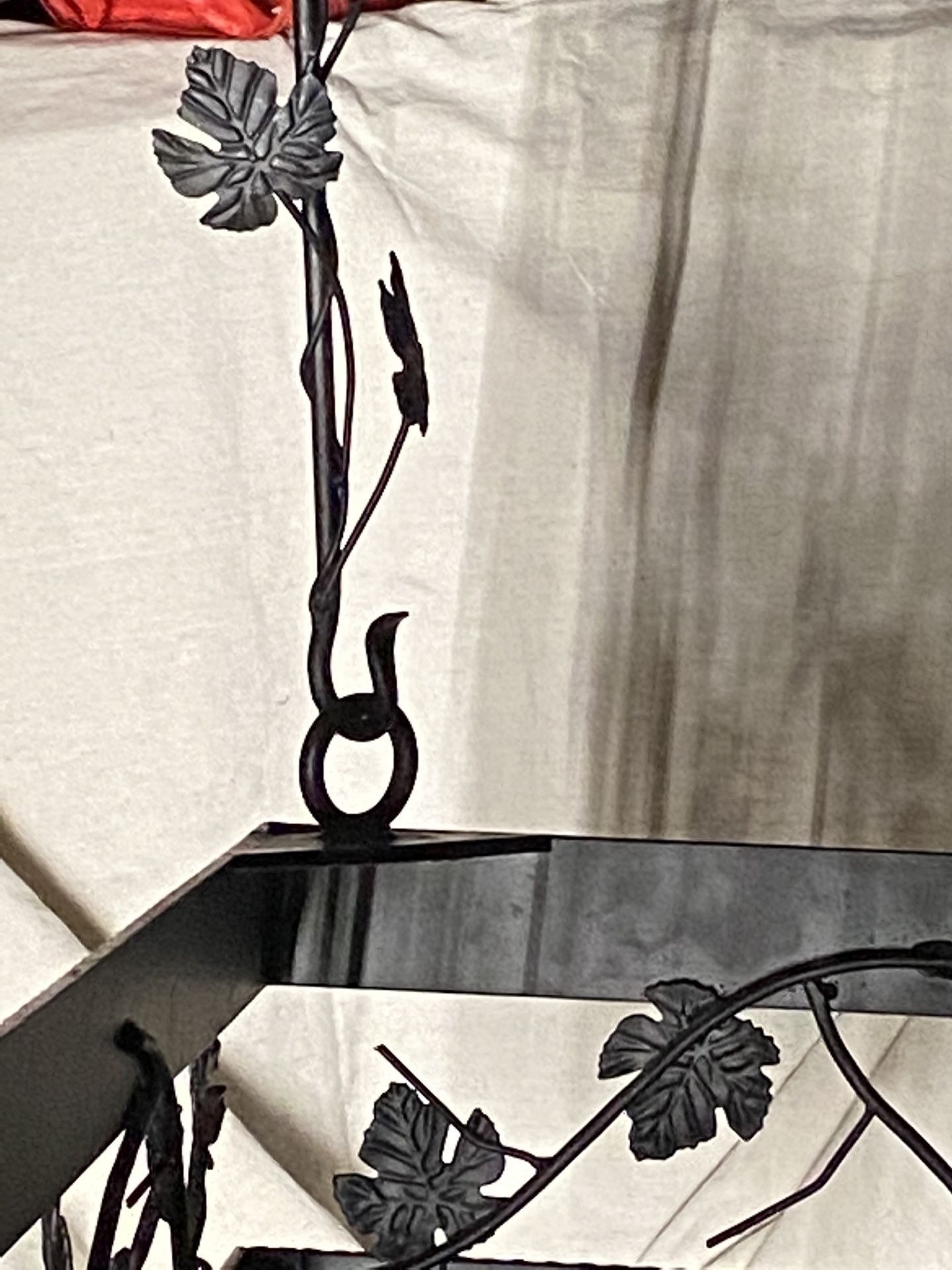 86” Wrought Iron Over Kitchen Island Pot Rack/chandelier