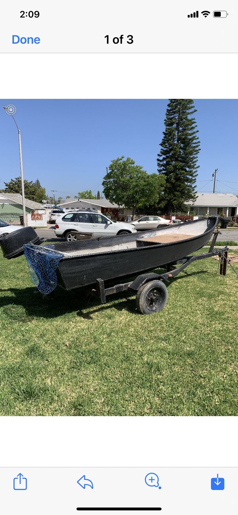 13 Ft Aluminum Boat With Trailer And Moyer