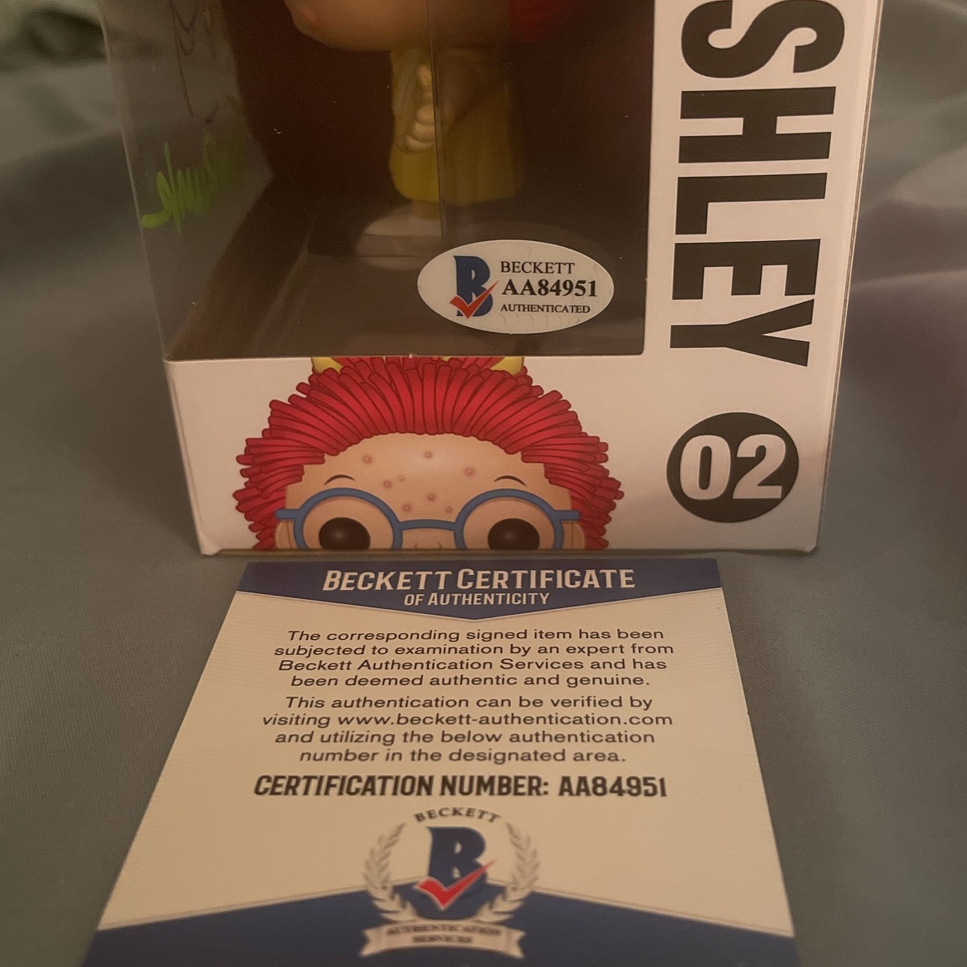 Tom Bunk Signed Ghastly Ashley Funko Pop