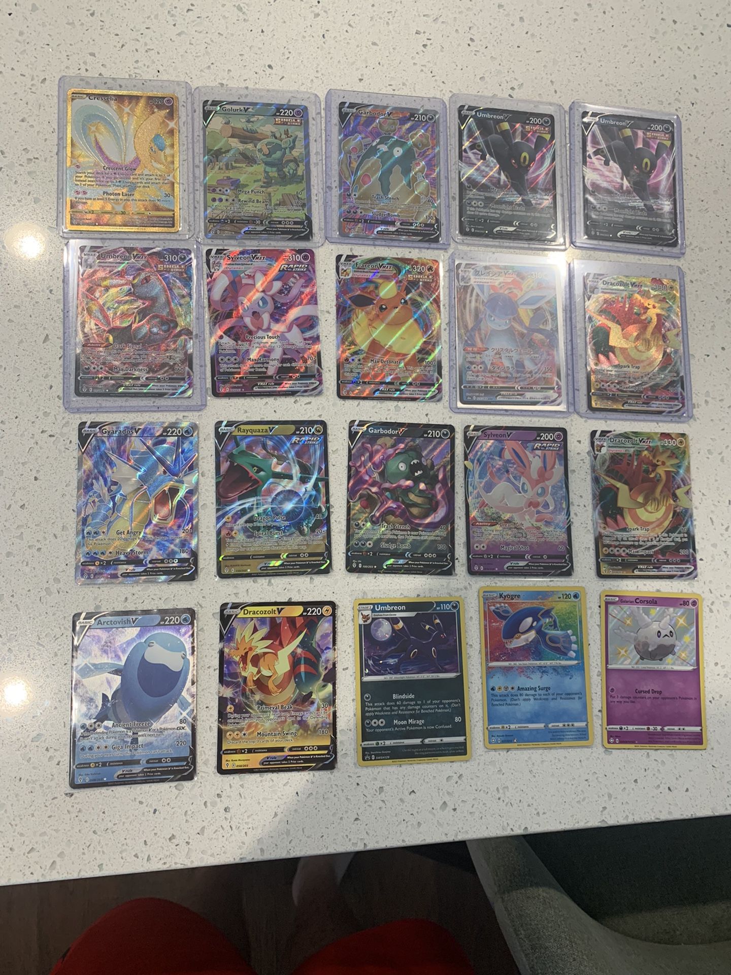 Evolving Skies Rares - Secret Gold Alternate Art Full Art V Max Ect