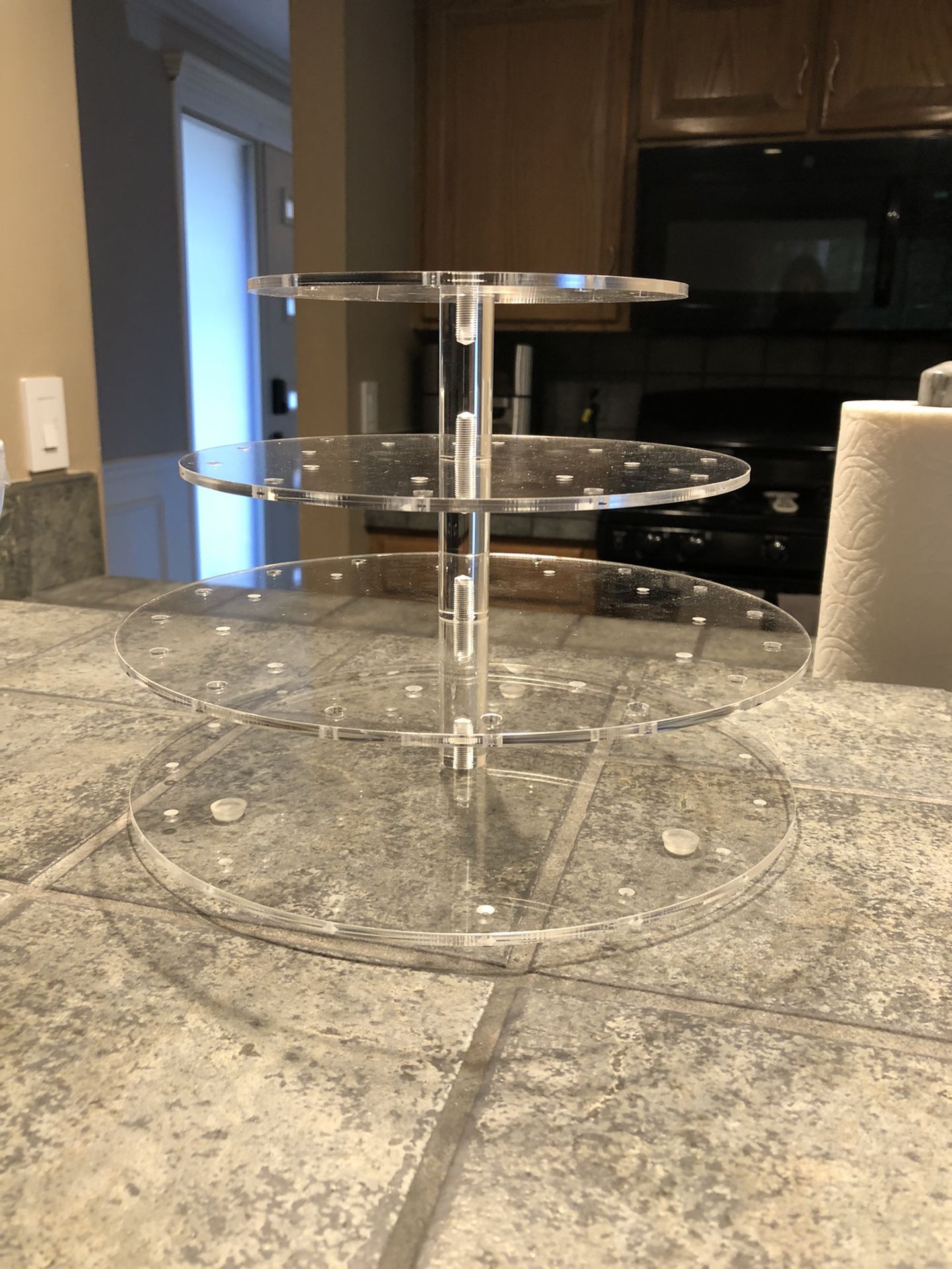 Two Clear Plastic Cake Pop Holders/Treys