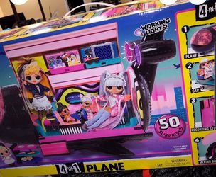New Little Girl Lol L.O.L surprise Omg Remix 4 In 1 Exclusive Plane Playset Airplane Toy Jugete De Nina Nuevo Thumbnail