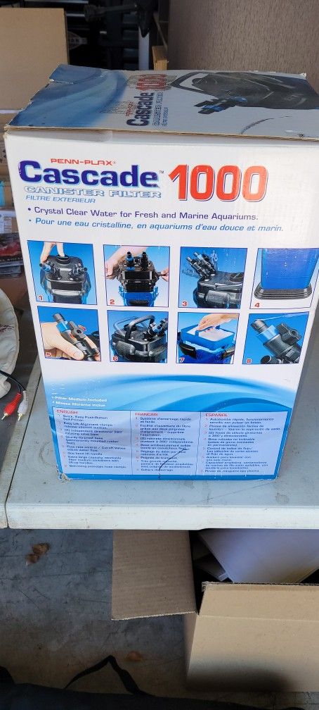 Cascade Canister Filter for Large Aquariums and Fish Tanks
