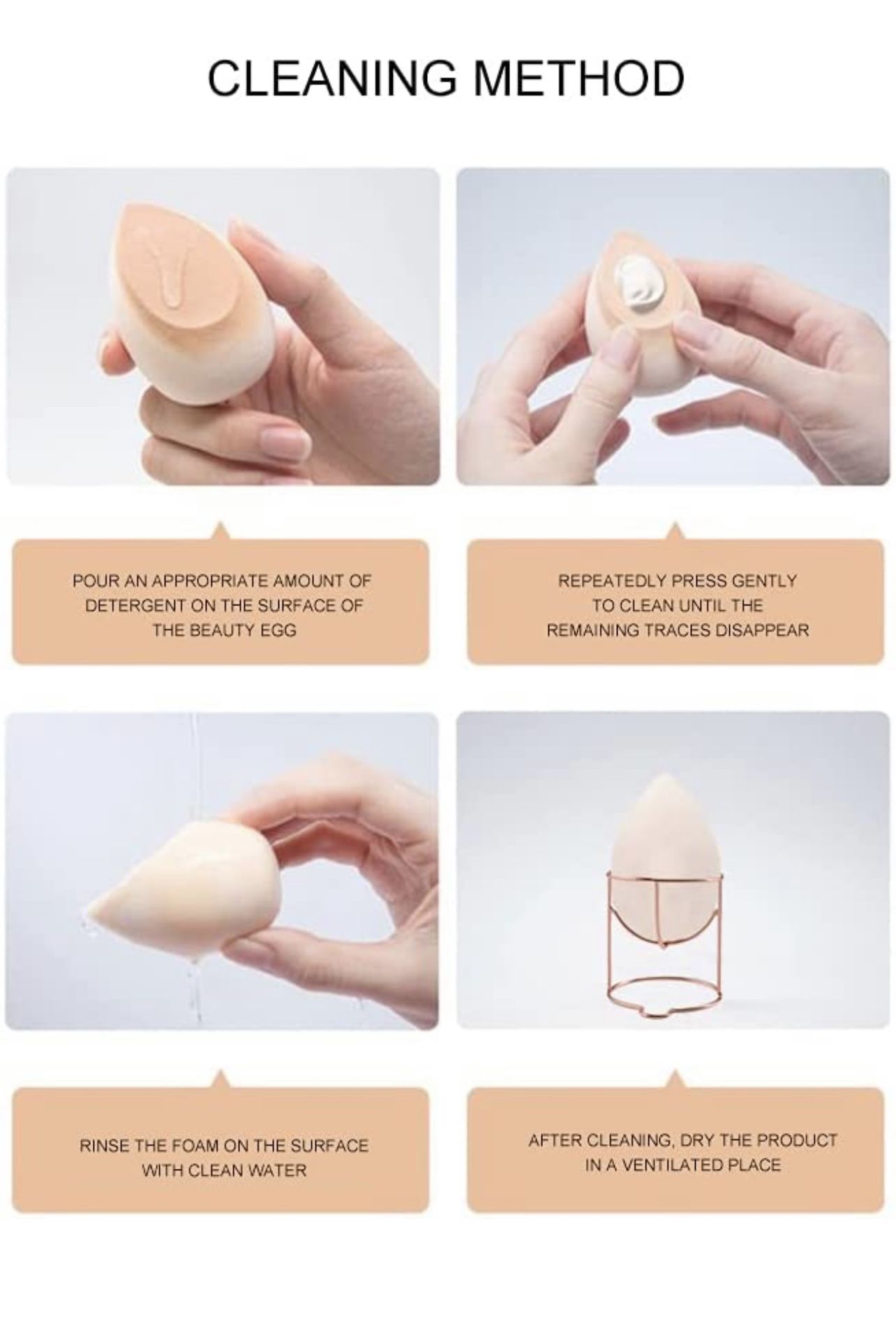 4 pc Make up sponge blender set new