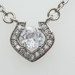 "Pave Unique Hollow Pendant Necklace for Women, L592
 
   Thumbnail
